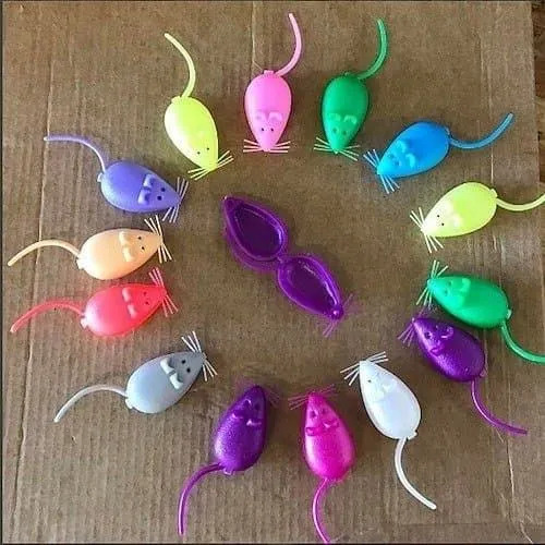 Bote De Ratones De Plástico Guarda Dientes Con 100 Piezas