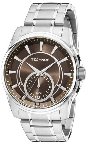 Relógio Masculino Technos Classic Grandtech 6p28ab/1m Prata