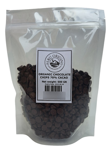 Chips De Chocolate Bitter - 70% Cacao - 500 Gr.
