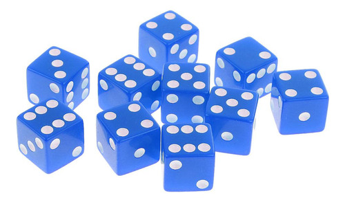 Set / 10pcs Six Sided D6 Digital D\\\\u0026d Rpg De Azul