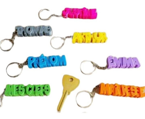 Imagen 5 de 5 de Pack De 12 Llaveros - Diferentes Modelos - De Plástico