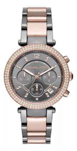 Reloj Michael Kors Para Mujer Mk6440 Análogo Tono Oro Rosa