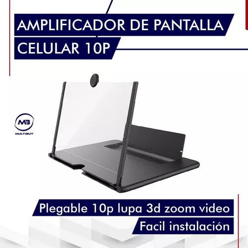 Amplificador Pantalla Para Celular Plegable 10p Lupa 3d