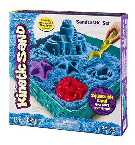 Imagen 8 de 8 de Kinetic Sand Sandcastle Set With 1lb Of Sand, Molds And Tool