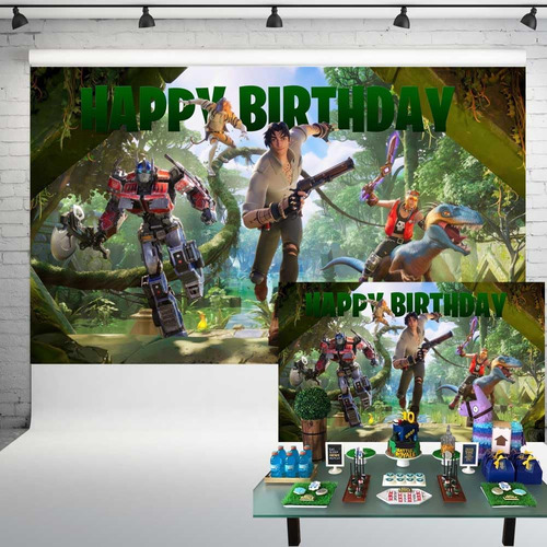 Battle Royale Fondo De Cumpleaños Wilds Jungle World Videoju