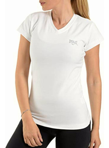 Everlast V56222 Camiseta, Mujer, Blanco, G