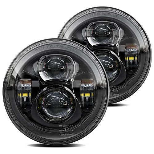 Faros Led De 7 Pulgadas Jeep Wrangler Jk Lj Cj Tj 19972...