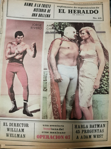 Suplemento Periódico Heraldo Santo Y Batman 1966