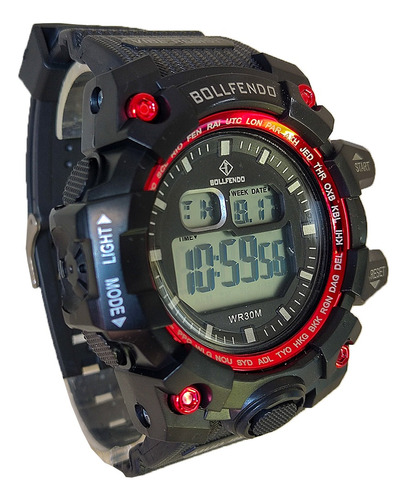 Relógio Digital Masculino Resistente Água Cronometro Esporte