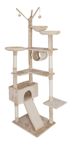 Rascadero Para Gato Pawffy Árbol 4 Niveles Con Cubo Descanso