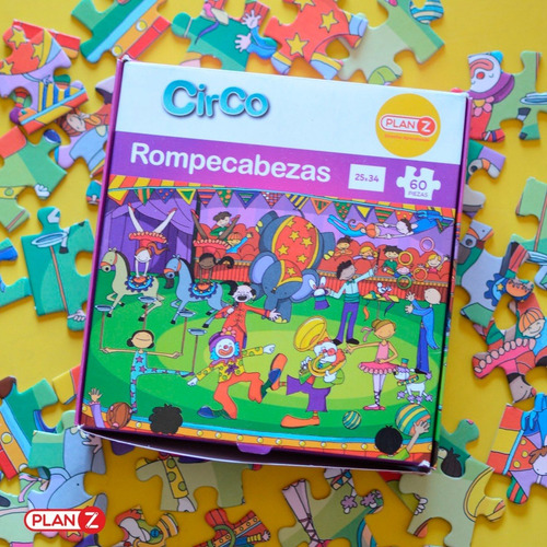Imagen 4 de 9 de Rompecabezas Infantil El Circo Juguetes Didacticos Niños