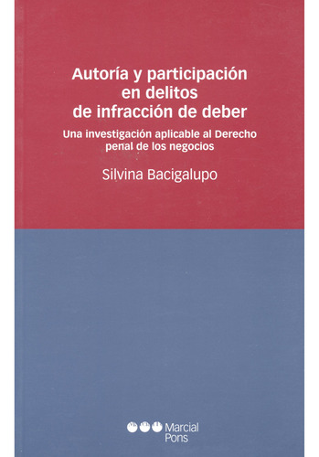 Autoria Y Participacion En Delitos De Infraccion De Deber