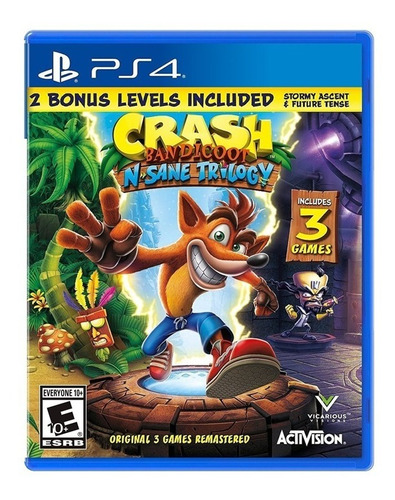 Crash Bandicoot N Sane Trilogy Ps4 Incluye 3 Juegos + Bonus