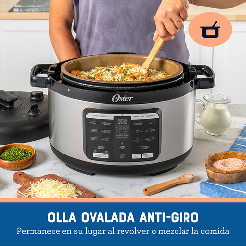 Multi Olla Oster Ovalada Ckstpcecov57 De 5.7 L 15 Funciones