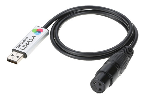 Lixada Adaptador Interfaz Usb A Dmx Led Dmx512 Ordenador Ord