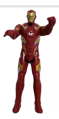 Muñeco Iron Man Articulable 30cm - Avengers Marvel Soundx