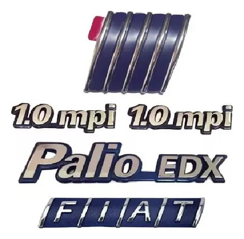 Kit Emblema Palio Edx + 2x 1.0 Mpi + Capô + Mala 96/99