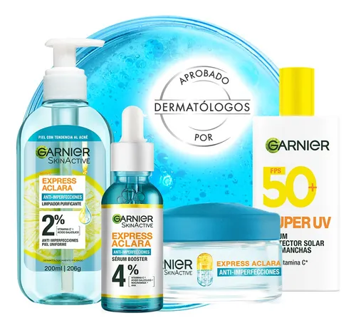 comprar Kit Garnier Ea rutina completa antiacne para piel grasa