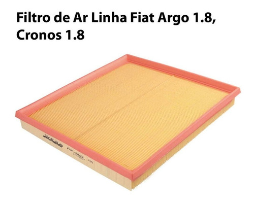 Filtro De Ar Fiat Argo Flex Hgt 1.8 135cv E-torq