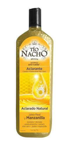 Shampoo Tío Nacho Aclarante Con Jalea Real Y Manzanilla 1 L