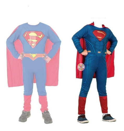 Superman Disfraz Superheroe Niños Calidad Original C