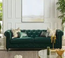 Comprar Sofá Chesterfield Clásico Sassari 3 Cuerpos - Jade