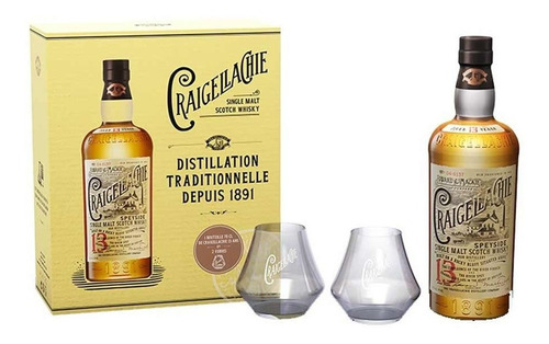 Whisky Craigellachie 13 Con Vasos