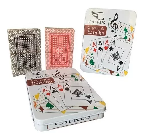 Kit Jogo de Cartas Baralho truco poker Papel + 3 dados - mjs smart imports  - importados e nacionais