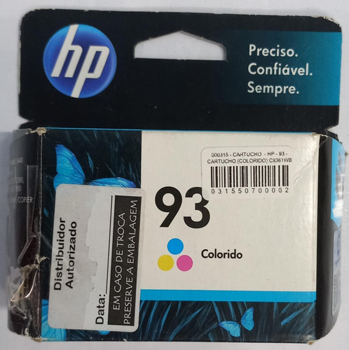 Cartucho De Tinta Hp 93 - C9361wb Color Original