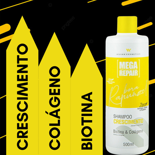 Kit Shampoo E Máscara Crescimento Rapunzel - Wever Cosmétics