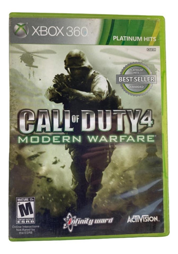 Call Of Duty 4 Modern Warfare  Xbox 360 Físico Medio Uso  (Reacondicionado)