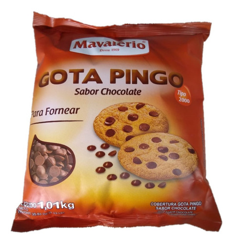 Chocolate Gotas Mavalério Pacote 1,01kg