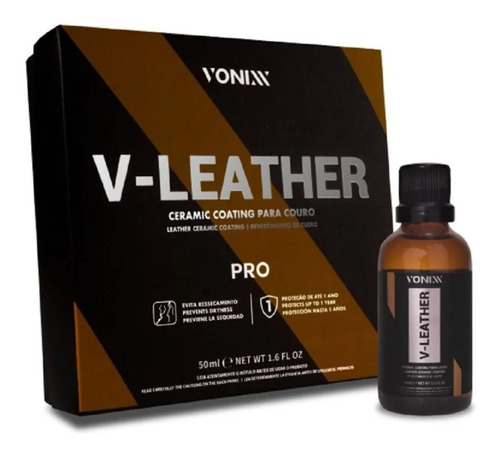 Imagen 1 de 8 de Vonixx V Leather Pro Sellador Ceramico Para Cueros 50ml