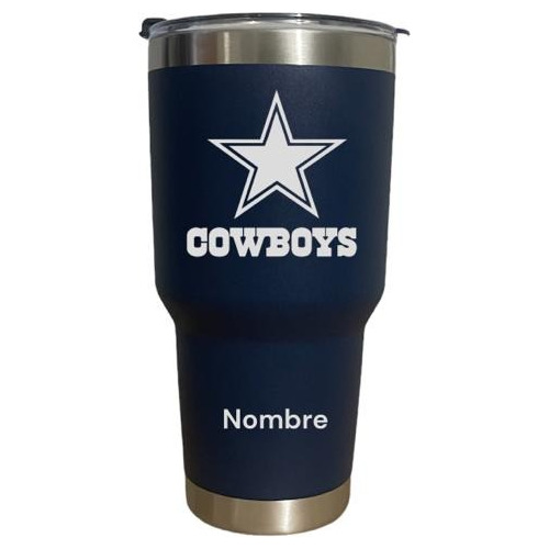 Termo Personalizado Cowboys Grabado Laser 30 Oz