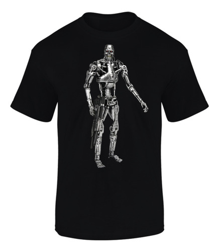 Camiseta Manga Teminator Machine Series Black