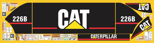 Calcomanías Para Minicargador Cat 226b Original De Agencia