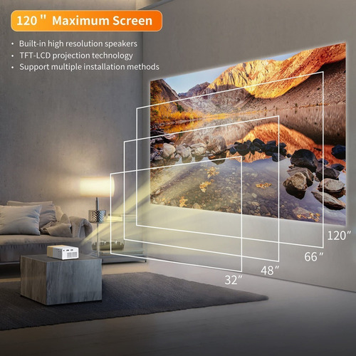 Mini Tv Portátil Projetor 4k