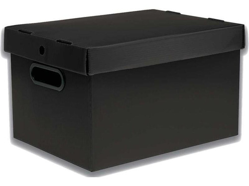 Caixa Organizadora Prontobox Preto 560x365x300 Xg