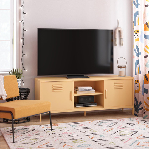Soporte Metálico Para Tv Hasta 65 Pulgadas Color Amarillo