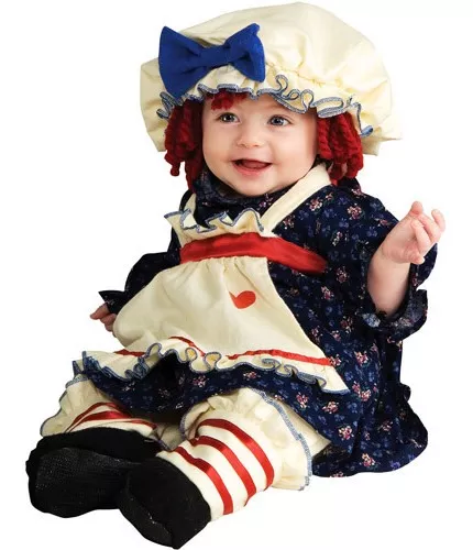 Excéntrico autobús Piquete Disfraz Talla Small Para Bebé Muñeca Ragamuffin Halloween | Envío gratis
