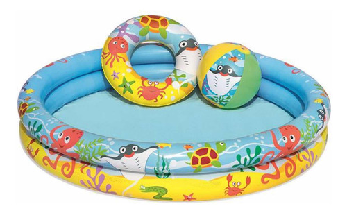 Piscina Bestway 1.22m X 20cm Con Pelota Y Flotador