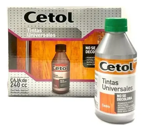 Tintas Madera Cetol Universal Pack X6 Uni 240ml Colores