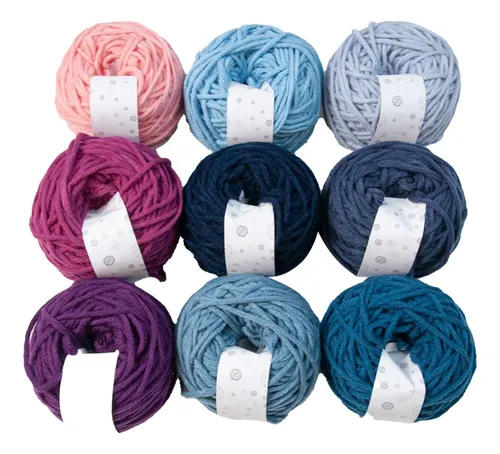 Iniciantes Fio De Crochê Fio De Tricô Bordado Diy Estilo C