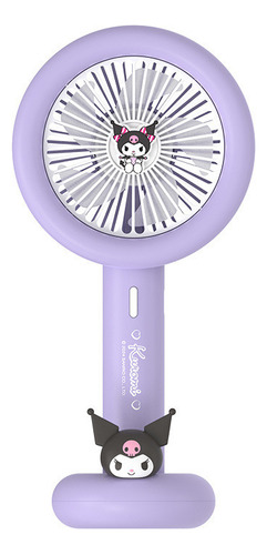 Miniventilador Portátil Sanrio Kawaii Kuromi Con Dibujos Ani