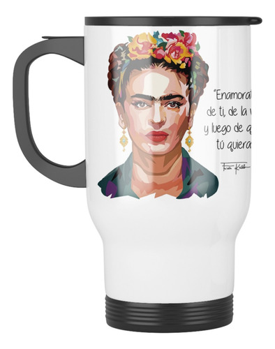 Taza Mug Termica Frida Khalo Modelo 2 Personalizable
