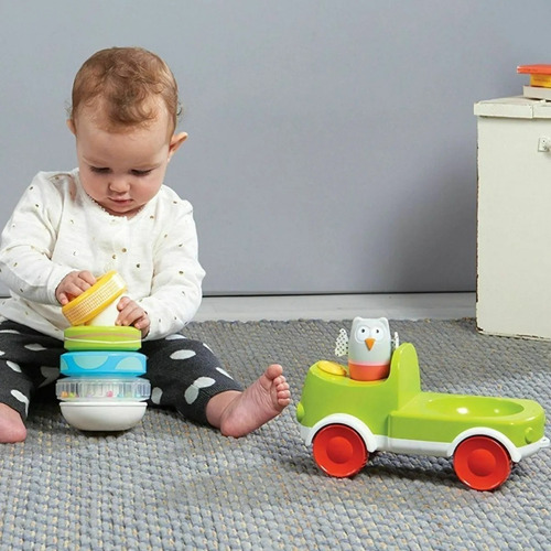 Imagen 3 de 5 de Tractor Juguete Apilable Taf Toys Crawl & Stack