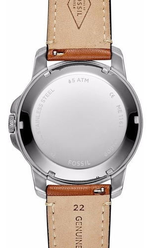 Relógio Masculino Fóssil Automático Pulseira De Couro