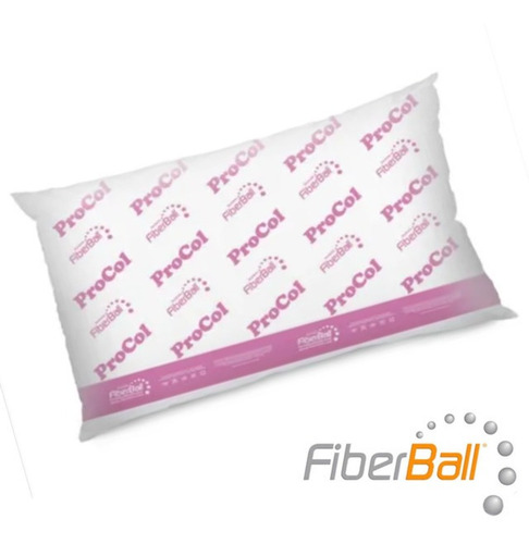 Almohada Procol Vellon Fibra Poliester 70x40cm Fiberball