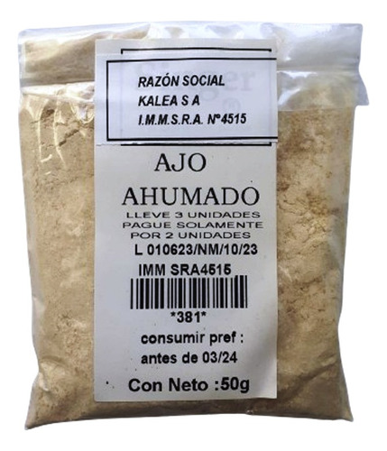 Ajo Ahumado 50 G Lleve 3 Pague 2