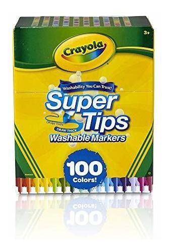 Crayola Super Tips Wasable 100 Count Markers